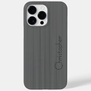 Coque Pour Pour iPhone 14 Pro Max Impression en acier inoxydable gris Titane