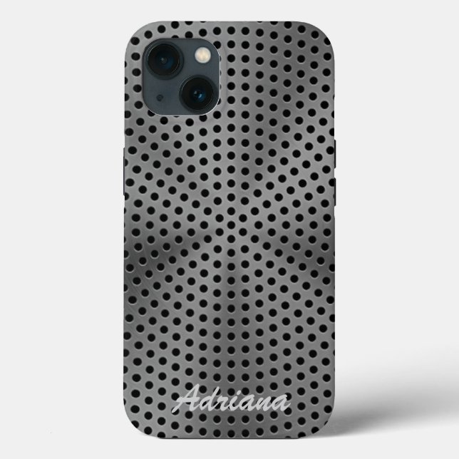 Coques Case-Mate iPhone Impression en acier inoxydable platine (Verso)