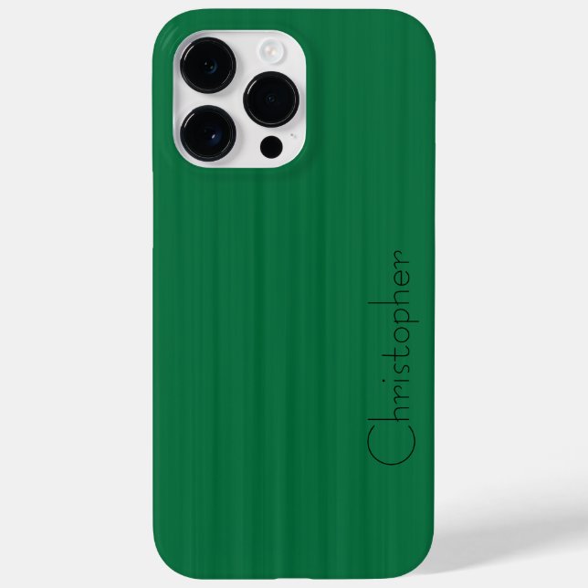 Coques Case-Mate iPhone Impression en acier inoxydable vert Titane (Verso)