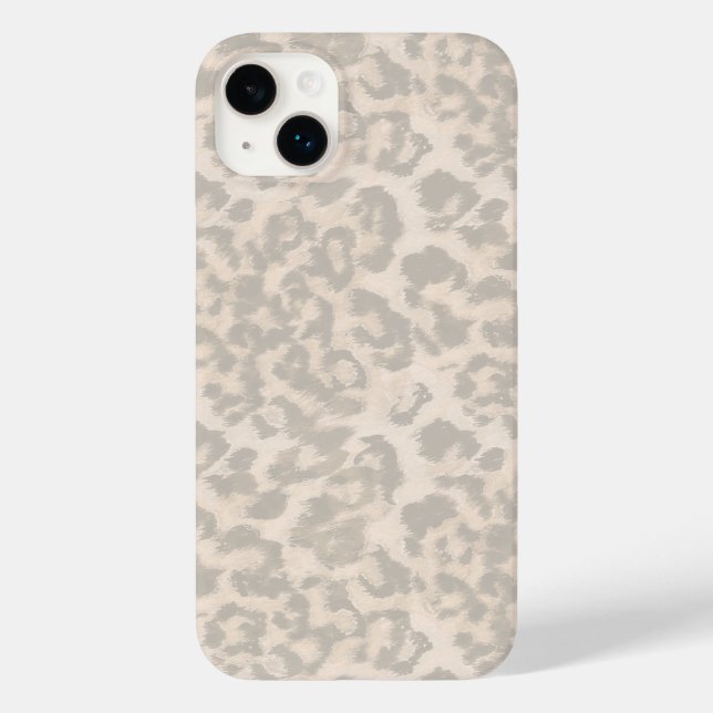 Coques Case-Mate iPhone Impression léopard beige . (Verso)