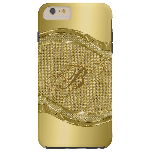 Coques Case-Mate iPhone Impression métal or avec Motif de diamants (Dos)