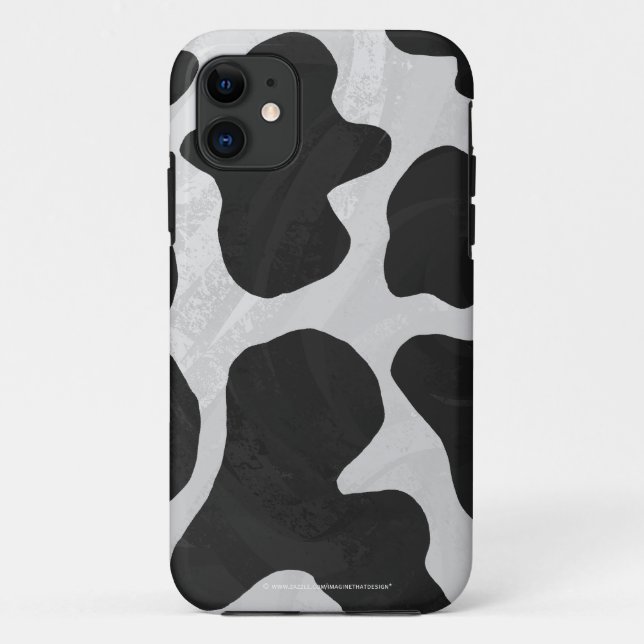 Coques Case-Mate iPhone Impression noire et blanche de vache (Dos)
