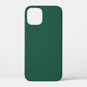 Case-Mate iPhone Case Impression turquoise vert en fibre de carbone