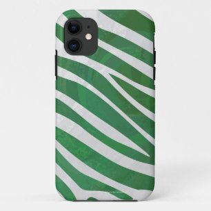 Etui iPhone Case-Mate Impression verte et blanche Zebra
