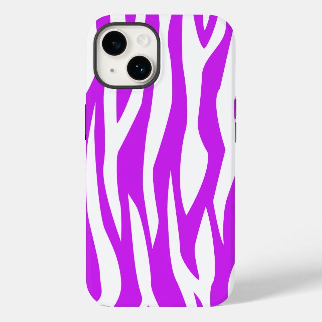 Coques Case-Mate iPhone Impression Zèbre Violet (Verso)
