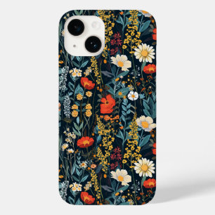 Coque Pour iPhone 14 imprimé floral de printemps de Bohême