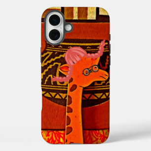 Coques iPhone 16 Plus Imprimer Casquette Giraffe