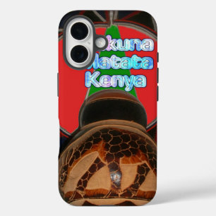 Coque Pour iPhone 16 Imprimer Hakuna Matata Kenya Art