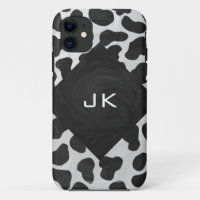 Imprimés noir et blanc Monogramme Dalmatien