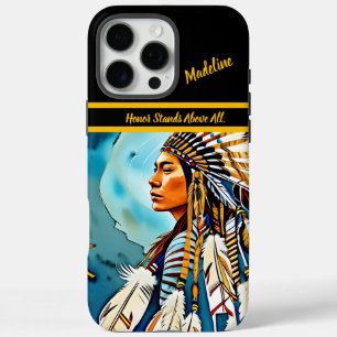 Coques iPhone 16 Pro Max Incendie de conception tribale : Motifs autochtone