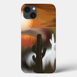 Etui iPhone 13 Incendie et glace Art Abstrait du Sud-Ouest