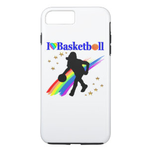 COQUE iPhone 8 PLUS/7 PLUS INCONTOURNABLE J'AIME LA CONCEPTION DE BASKET-BALL