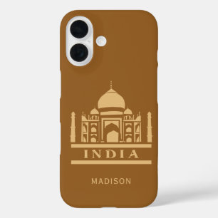 Coque Pour iPhone 16 INDIA nom et couleur personnalisés