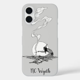 Coques iPhone 16 Indien dans sa solitude par NC Wyeth Vintage Weste