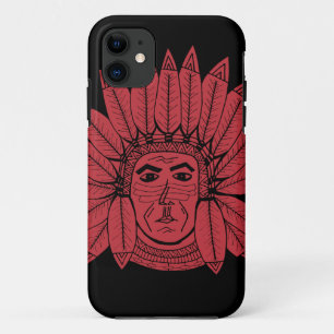Coque Case-Mate Pour iPhone Indien en chef vintage dessiné par StellaRoot