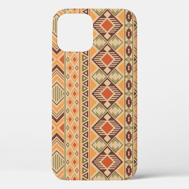 Coques Case-Mate iPhone Indien péruvien : Tribal Geometry Seamless (Verso)