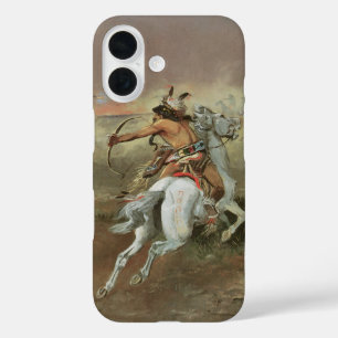 Coque Pour iPhone 16 Indiens vintages, Pour la suprématie par CM Russel