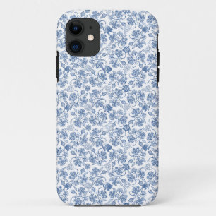 Coques Pour iPhone Indigo Blue Ethnic Floral Imprimer iPhone 5/5s Coq