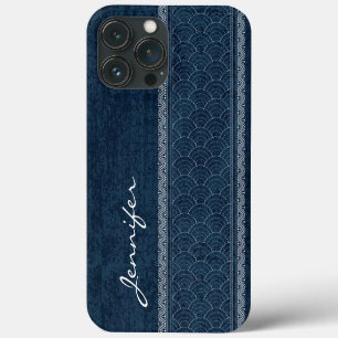 Case-Mate iPhone Case Indigo Sashiko Motif Nom de la broderie japonaise