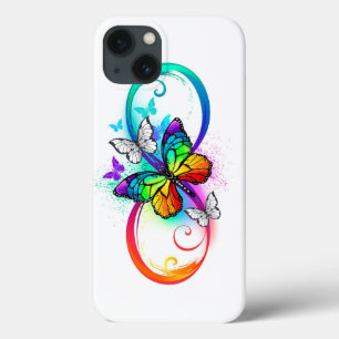 Case-Mate iPhone Case Infini lumineux avec papillon arc-en-ciel 