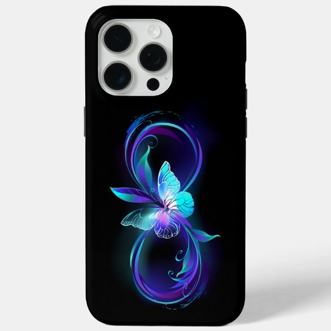 Coques Case-Mate iPhone Infinité brillante avec papillon magique (Verso)