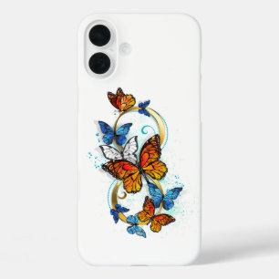 Coques iPhone 16 Plus Infinité de papillons monarques
