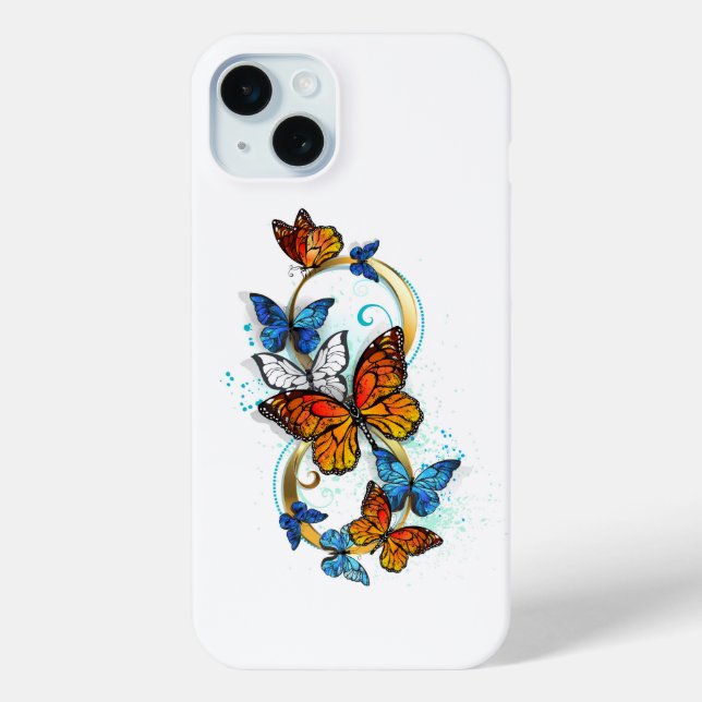 Coques Case-Mate iPhone Infinité de papillons monarques (Verso)