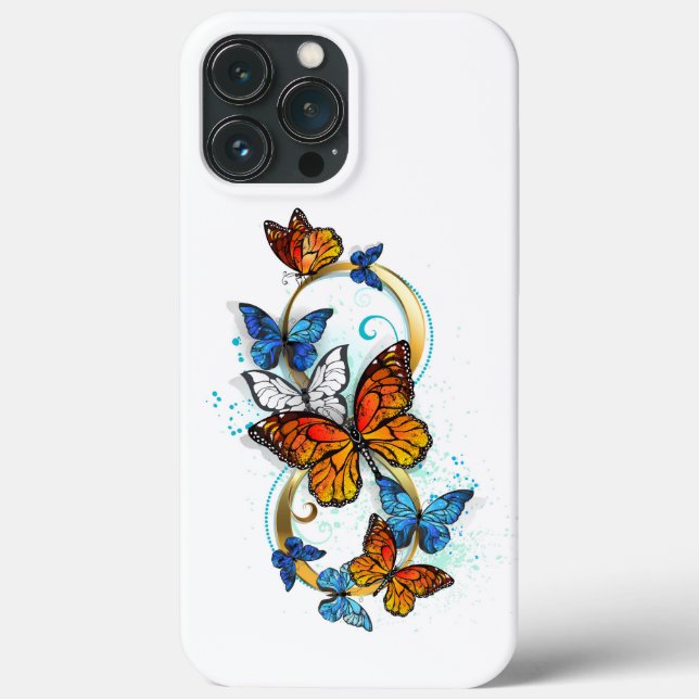 Coques Case-Mate iPhone Infinité de papillons monarques (Verso)