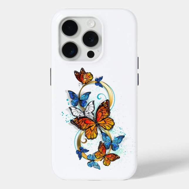 Coques Case-Mate iPhone Infinité de papillons monarques (Verso)