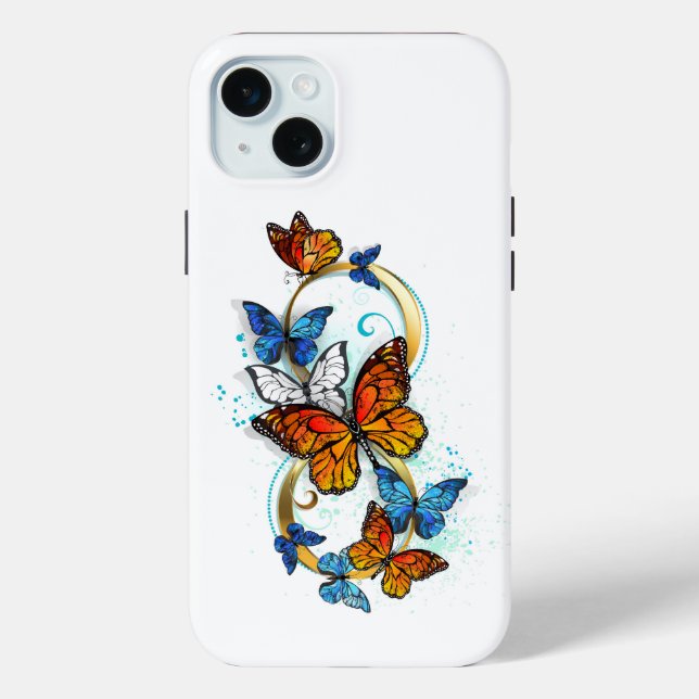 Coques Case-Mate iPhone Infinity of Monarch Butterflies (Verso)