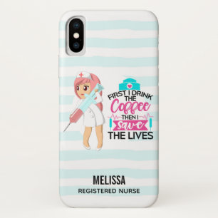 Case-Mate iPhone Case Infirmière amusante qui dit avec une grande aiguil