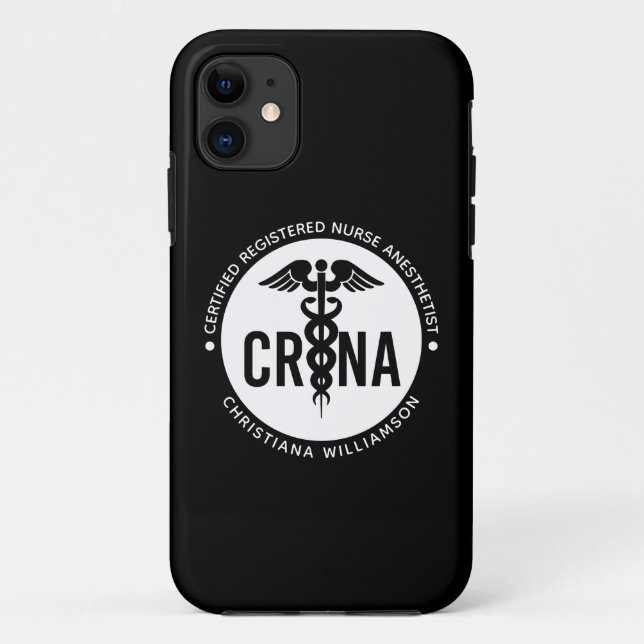 Coques Case-Mate iPhone Infirmière anesthésiste certifiée CRNA personnalis (Dos)
