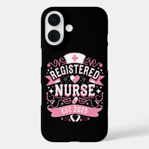 Coque Pour iPhone 16 Infirmière autorisée Ét 2025 Étudiante en soins in