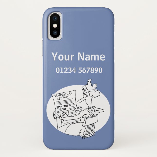 Coques Case-Mate iPhone Infirmière - Caricature à thème Médicale (Dos)