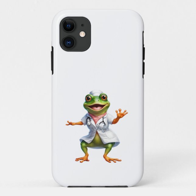 Coques Case-Mate iPhone Infirmière grenouille 7, grenouille, médecin, crap (Dos)