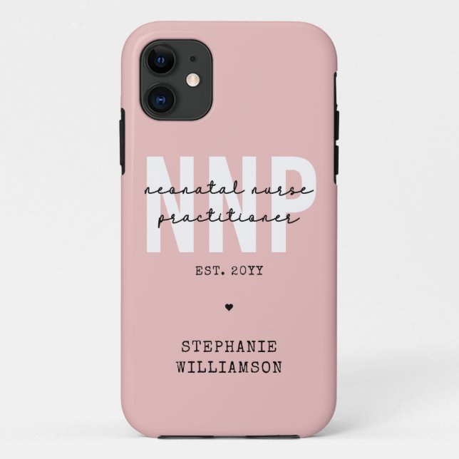 Coques Case-Mate iPhone Infirmière néonatale NNP personnalisée (Dos)