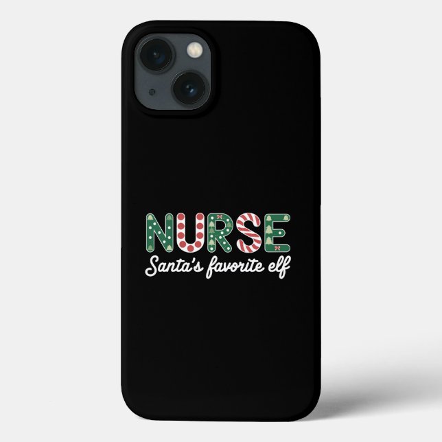Coques Case-Mate iPhone Infirmière Père Noël Favorite Elf Life Infirmière  (Verso)