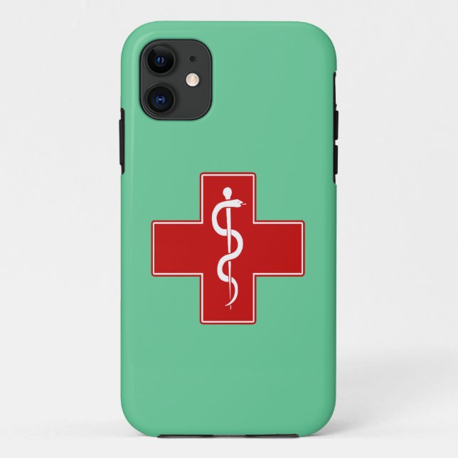 Coques Case-Mate iPhone Infirmière Rod d'Asclepius (Dos)
