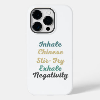 Coque Pour iPhone 14 Pro Inhale Chinoise Fraisée Exhale Négativité