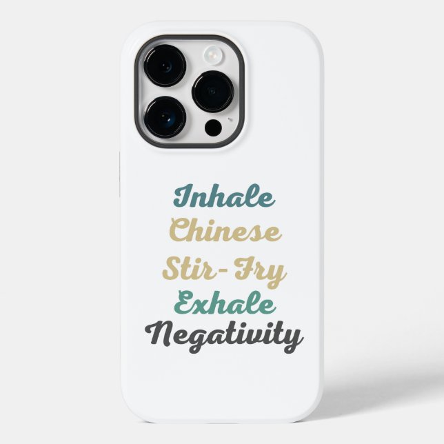 Coques Case-Mate iPhone Inhale Chinoise Fraisée Exhale Négativité (Verso)