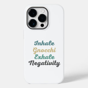 Coque Pour iPhone 14 Pro Inhale Gnocchi Exhale Négativité Téléphone Case