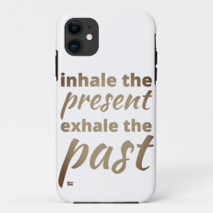 Case-Mate iPhone Case "INHALE LE PRÉSENT..." citation inspirante