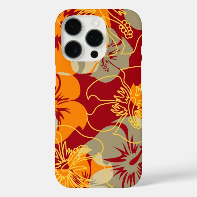 Coques Case-Mate iPhone Iniki Point Hawaii Hibiscus Floral Rouge (Verso)