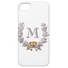 Initiale de monogramme personnalisée par guirlande