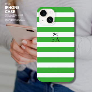 Coque Pour iPhone 14 Initiales minimalistes modernes de la ceinture ver