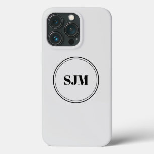 Case-Mate iPhone Case Initiales monogrammes modernes bordure circulaire