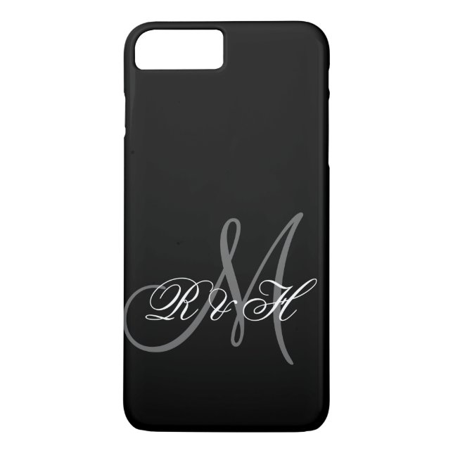 COQUES Case-Mate iPhone INITIATIVES DE MONOGRAMME NOIR GRAY (Dos)