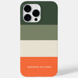 Coque Pour Pour iPhone 14 Pro Max Inscription modifiable Colorblock Bande horizontal