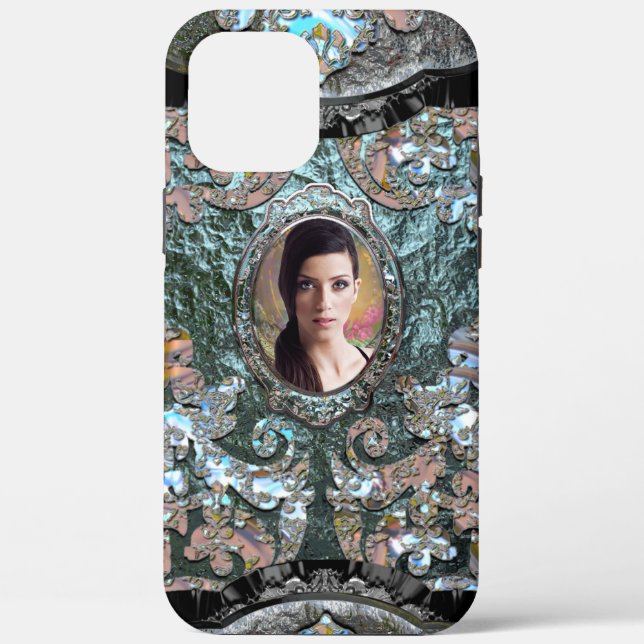 Coques Case-Mate iPhone Insérez votre image Tough Elegant Glaçon Coque-Mat (Verso)