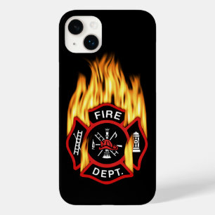 Coques Pour iPhone Insigne flamboyant de corps de sapeurs-pompiers